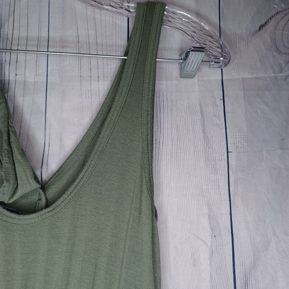 Abercrombie & Fitch Olive Green Sleeveless Jumpsuit - Picture 9 of 13